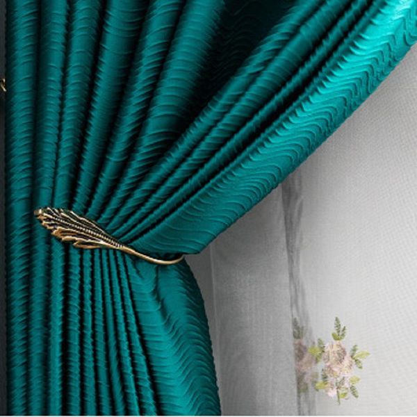

curtain & drapes light luxury nordic curtains for living dining room bedroom modern minimalist dark green high precision blackout