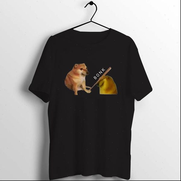 

woman t shirts funny t shirt women harajuku bonk meme doge print casual short sleeve tees clothes for women clothes 2021, White