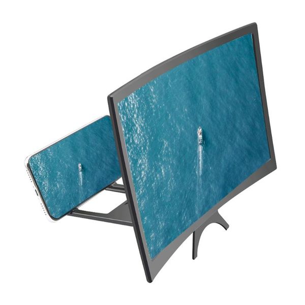 

cell phone mounts & holders l6 12 inches 3d screen enlarger video movie curved magnifier holder stand