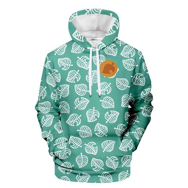 

men's hoodies & sweatshirts fashion design animal crossing 3d harajuku hoodie women's street sweatshirt autumn print casual pullov, Black