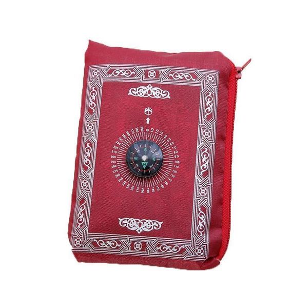 

outdoor gadgets muslim prayer rug waterproof travel pocket mat with compass