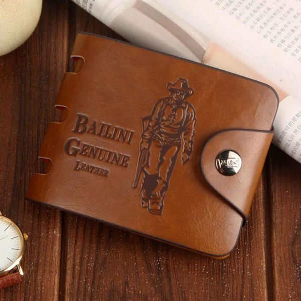 

wallets classic retro male hasp brown leather wallet men bifold compact faux for, Red;black