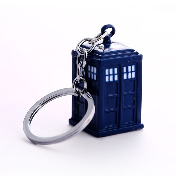 

doctor key chain tardis key rings for gift chaveiro car keychain jewelry movie key holder souvenir ys11116 j0306, Slivery;golden