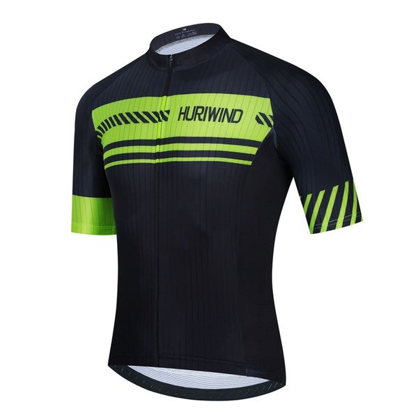 Black Green Pro Team Cycling Jersey Summer Cycling Use Roupas de bicicleta de montanha Roupas de bicicleta MTB Bike Cycling Cycling Cycling Tops B4