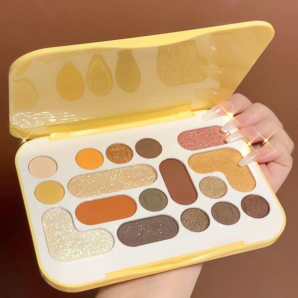 

eye shadow fingertip wizard 17-color keyboard eyeshadow earth color 2021 palette makeup beauty