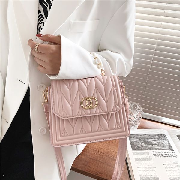 

fashion new ladies bags 2021 new s 2021 new embroidered thread lingge pearl portable square single shoulder messenger small pleated women&#0