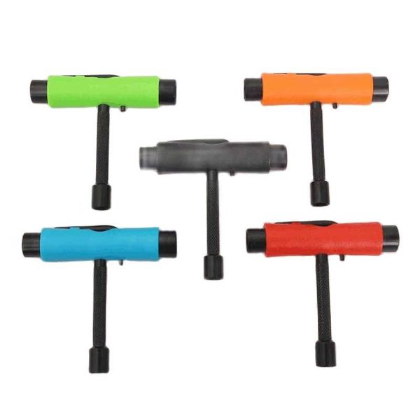 

skateboarding professional all-in-one t-type skate tool t-skating l-shaped screwdriver socket multi-functional skateboard adjusting t-tool