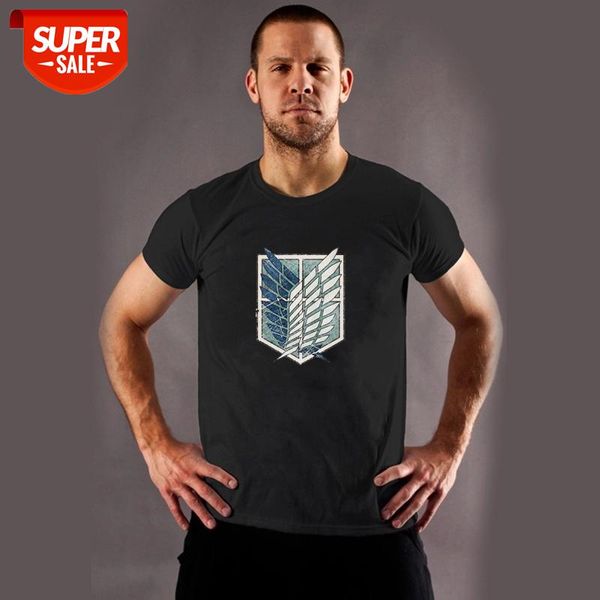 

anime attack on titan t shirt 2021 ultra vintage wings of om emblem v01 tees men women cotton casual aesthetic #1k3w, White;black