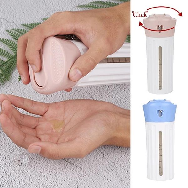 

liquid soap dispenser portable 4-in-1 travel bottles leak proof toiletries sub-bottle refillable shower gel empty container kit