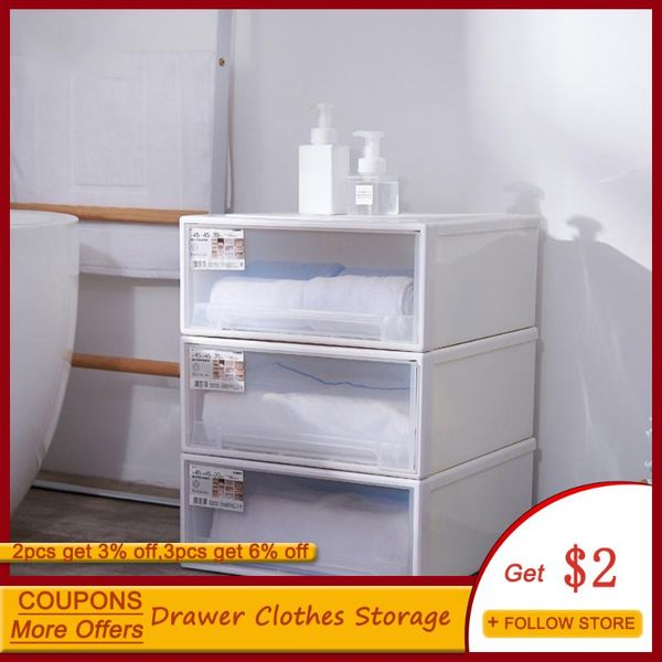 

storage drawers clear clothes drawer box container organizer wardrobe boxes thickened cabinet closet case superposition
