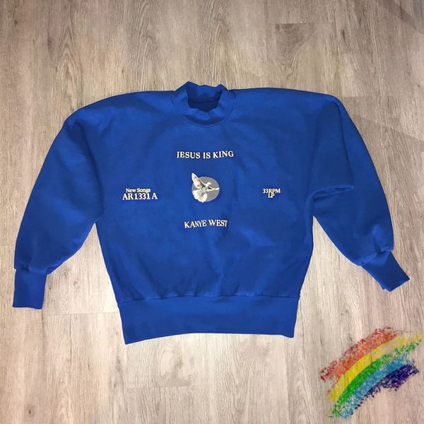 

2021 new uma pea sem costura kanye la escuta festa sweatshirts homens mulher 1:1 pombo de alta qualidade jesus rei hoodie oiry, Black