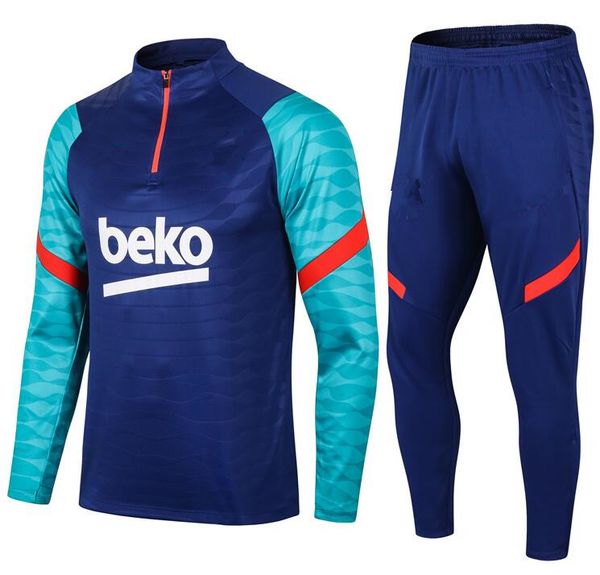 

2020 2021 men kids soccer training suit tracksuit 20 21 football kits new football jogging jacket soccer jersey camiseta de fútbol, Black