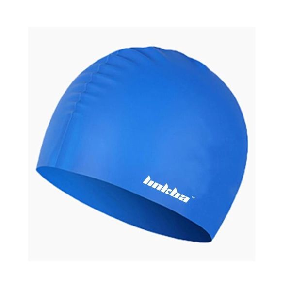 

swimming caps 2pcs men outdoor sport hat silicone with ear swim cap for seaside eco-friendly