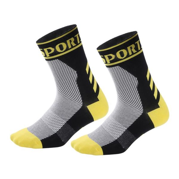 

men women breathable cycling racing car socks running mountaineering and other outdoor sports, Black