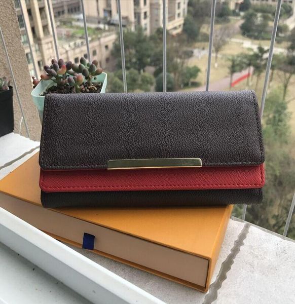

shpping wholesale red bottoms lady long wallet multicolor designer coin purse card holder original box women classic zipper pocket, Red;black