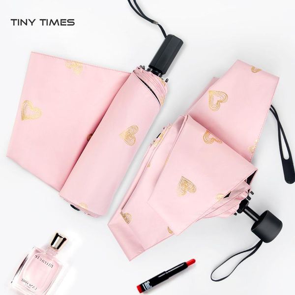 

umbrellas umbrella women rain black folding sunscreen ultraviolet protection gift automatic ys066