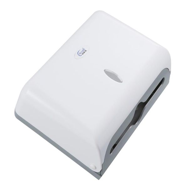 

tissue boxes & napkins wall-mounted bathroom box paper container towel dispenser holder(white)