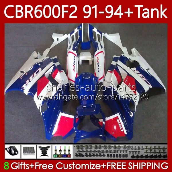 Обсуждение + бак для Honda CBR 600 600F2 CBR600 F2 FS White Blue CC 1991 1992 1993 1994 Body 63NO.110 CBR600F2 600CC 600FS 91-94 CBR600-F2 CBR600FS 91 92 93 94 Kit