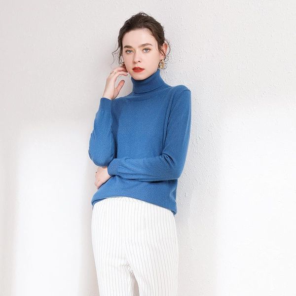 

women's sweaters sky blue cashmere women knitted turtleneck pull femme hiver oversized fashion autumn winter warm uppper undertakes, White;black