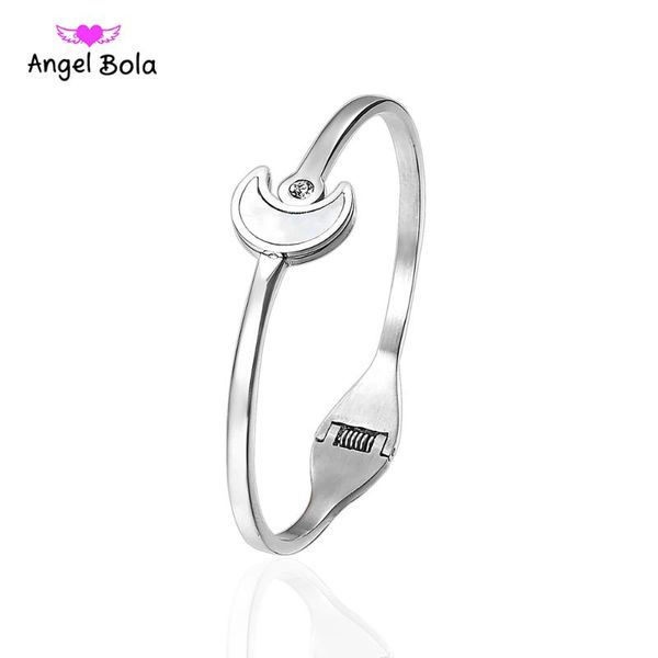 

charm bracelets fashion jewelry silver color love moon orbo crystal party stainless steel gifts, Golden;silver