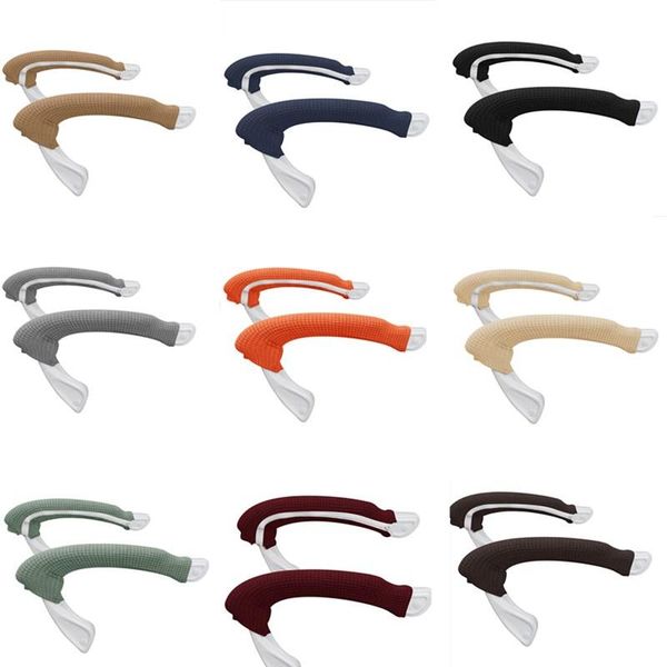 

chair covers elastic waterproof armrest cover 2pcs jacquard corn fleece non-slip arm rest with zipper for office home gaming lift