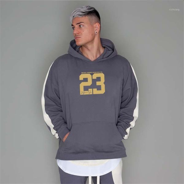 

men's hoodies & sweatshirts fashion patchwork hoodie casual sweatshirt top, Black