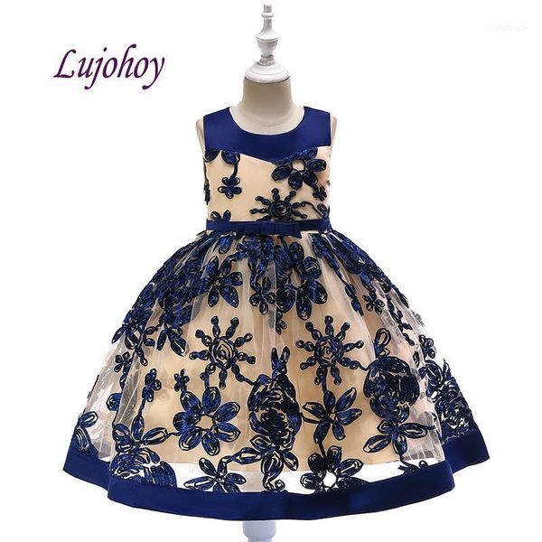

navy blue flower girl dresses for weddings party prom flowergirl kids pageant girls first communion1, Red;yellow