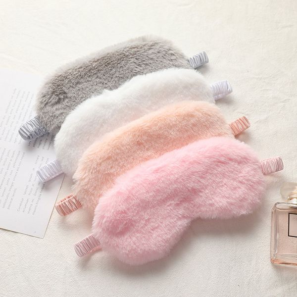 

sleeping mask blindfold soft plush eye masks cute love cloud cover rabbit eyepatch nap health