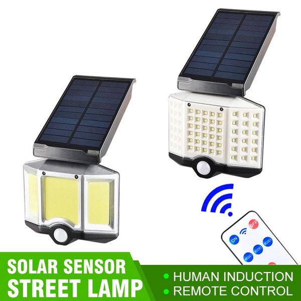 

solar sensor wall light rotatable light landscape wall lamp 66 led garden streetwith motion sensor waterproof out
