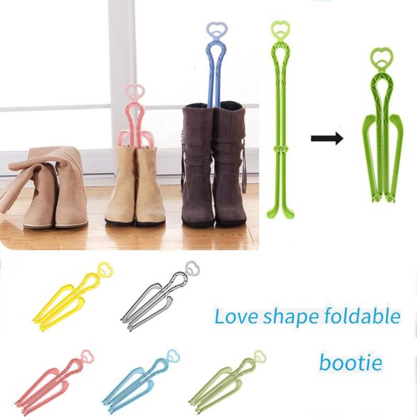 

25# foldable heart shape shoes hanger multicolor clothing hanging hook rack drying bags slipper clothes stand tree & wardrobe storage