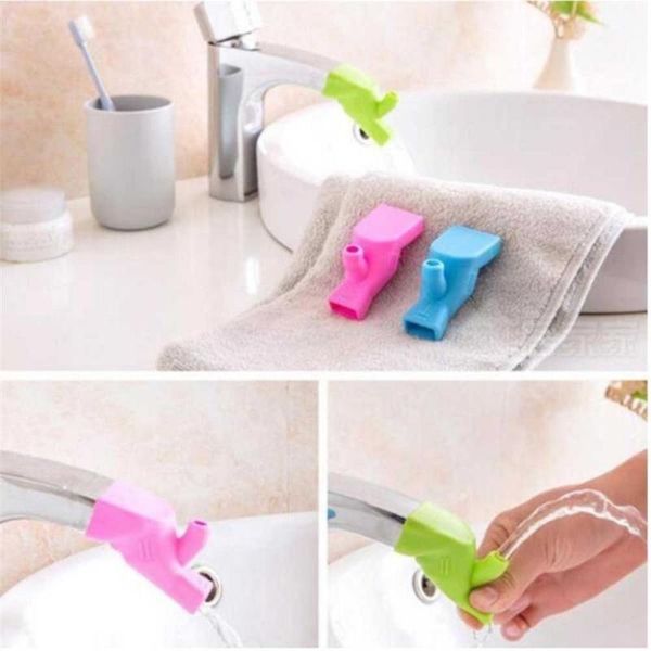 

kitchen faucets faucet extender water nozzle children silicone guide vane portable tap filter water-saving extension