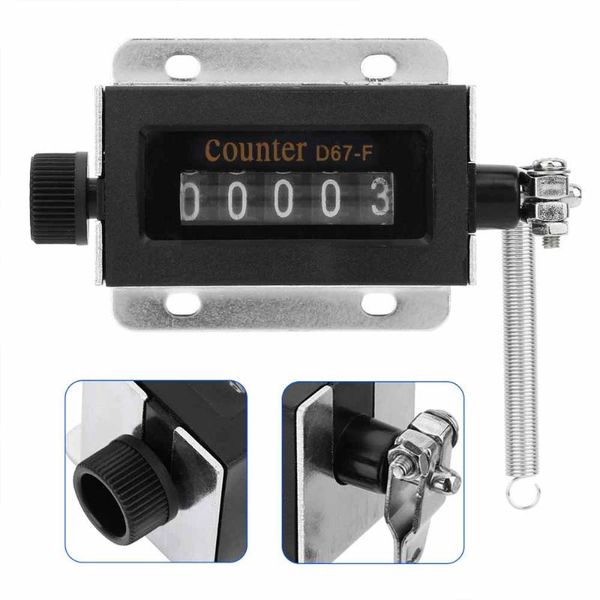 

counters 5 digit number 0-99999 d67f hand mechanical resettable manual pull stroke tally counter for industrial counting