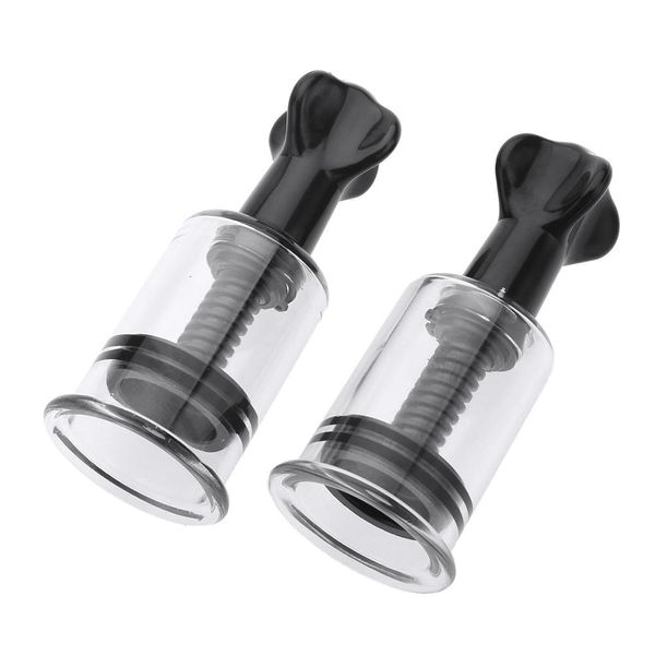 

18+ adults nipple suction cups toys clear plastic rotating vacuum twist breast sucker women men boobs enlarger pump products, Black;white