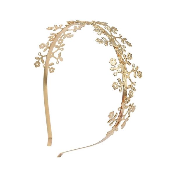 Haarspangen, Haarspangen, Barock-Stil, Blattgold, Blumen-Haarbänder für Frauen und Mädchen, Metallkrone, Hochzeit, Party, Zubehör, Geburtstagsgeschenk, Tiaras