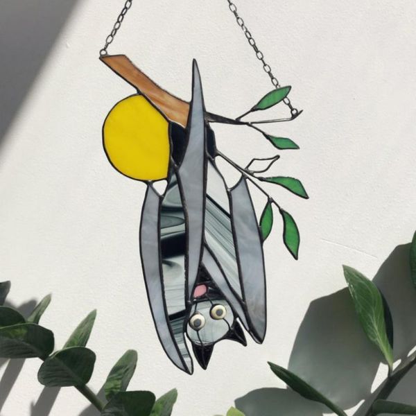 

decorative objects & figurines two style halloween decoration cartoon three-dimensional bat masquerade hanging outdoor pendant festive holid