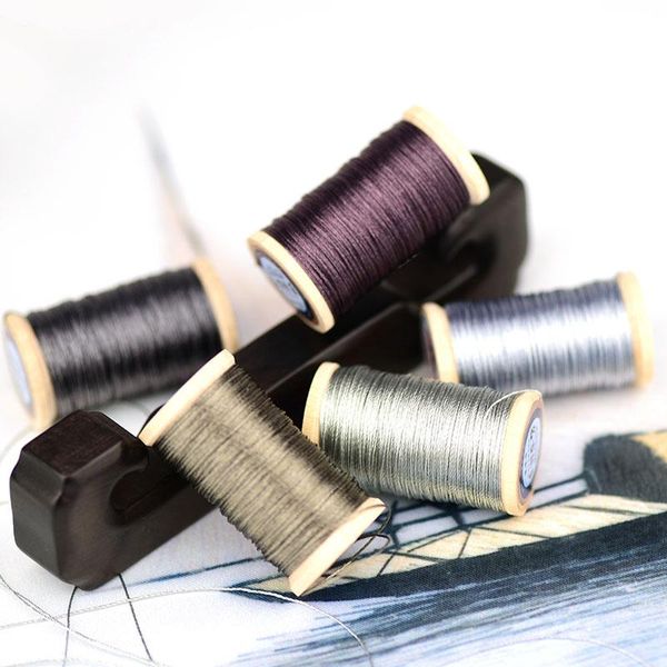 

yarn hand-woven embroidery thread tassels line roll of 0.3mm polyamide fibre 50m high strength 3 strands gray, Black;white