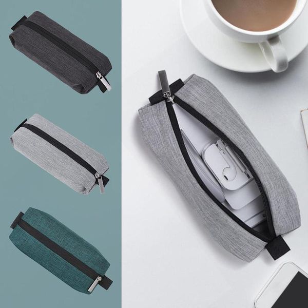 

portable charging cable charger headset zipper protective bag storage pouch