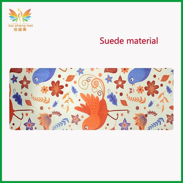 

4mm suede natural rubber yoga mat 183*68*0.4cm non-slip yoga fitness pad for normal exercise tasteless
