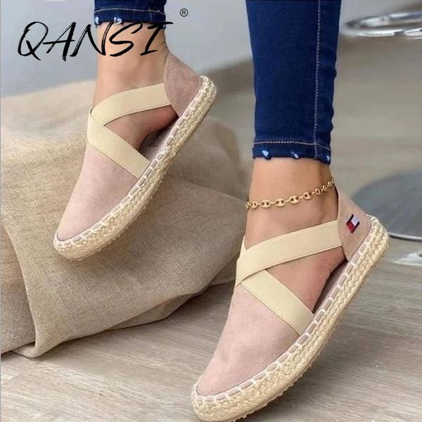 

sandals 34-43 size casual straw flat women's summer comfortable shoes outdoor slip-on non-slip for women, Black