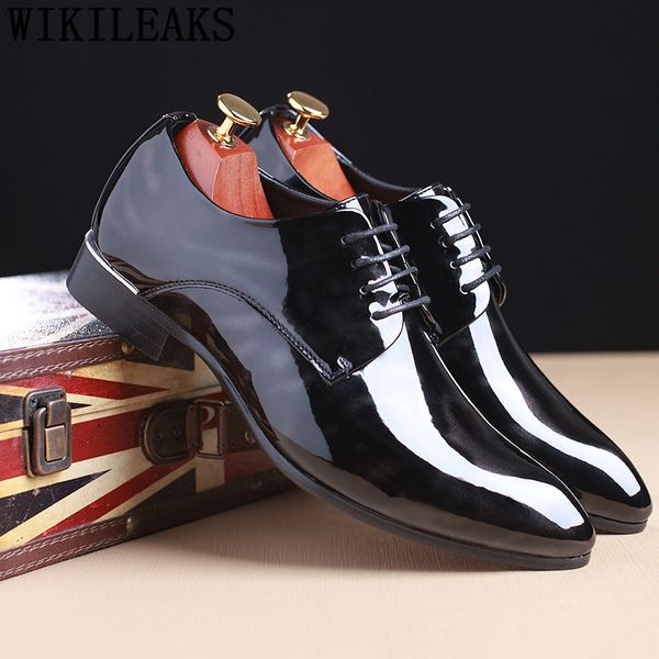 

business shoes men fashion men oxford shoes men corporate shoes zapatos formales hombre sapato masculino couro choussure homme, Black