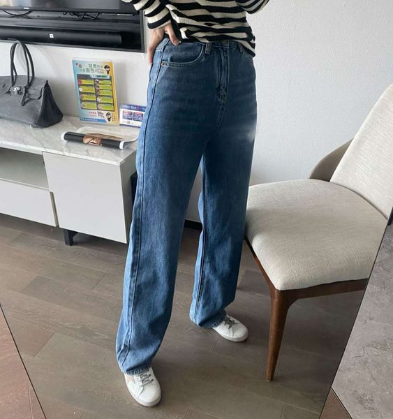 

autumn dark blue trousers women's