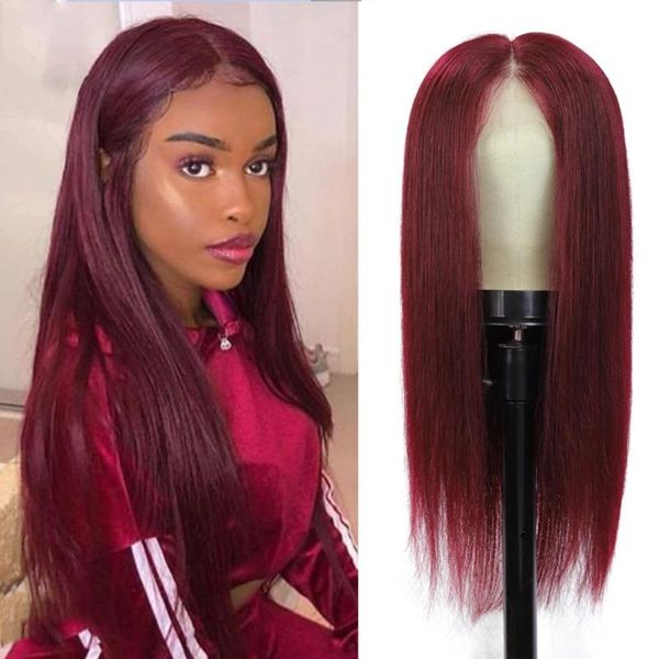 

lace wigs 99j orange pink light blue dark purple colored frontal brazilian straight human hair 150% glueless wig, Black;brown