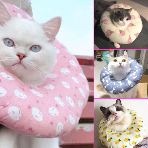 

cat collars & leads anti-bite lick cotton elizabeth circle collar dogs health pet products protective neck wound healing