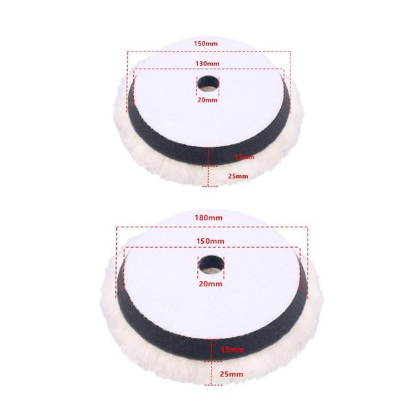 

care products wool polishing pad soft sheepskin buffing pads with hook and loop back cutting for car furniture glass so on