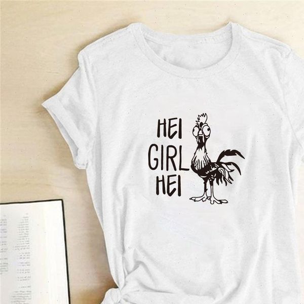 

hei girl hei cock letter print t shirts women shirts casual graphic tees women funny tee shirt femme vogue mujer camisetas, White
