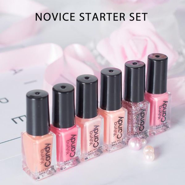 

nail art kits 6pcs quick dry gel polish kit set peel off soak semi permanent
