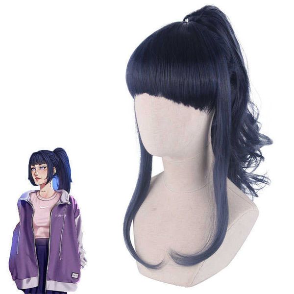 

hyga day curl cosplay halloween and tail wig, Black