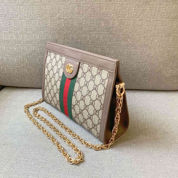 

net red old flower leather clip bag printed magnetic buckle chain single shoulder messenger women's purse