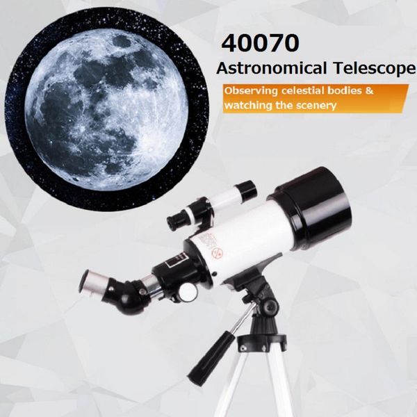

telescope & binoculars 70mm wide angle refractor astronomical multilayer coated lens 150x zoom monocular with retractable tripod