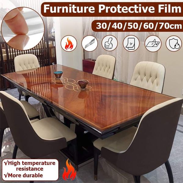 

window stickers 4mil transparent glossy wooden furniture film marble solid wood deskprotective baking table tabletop